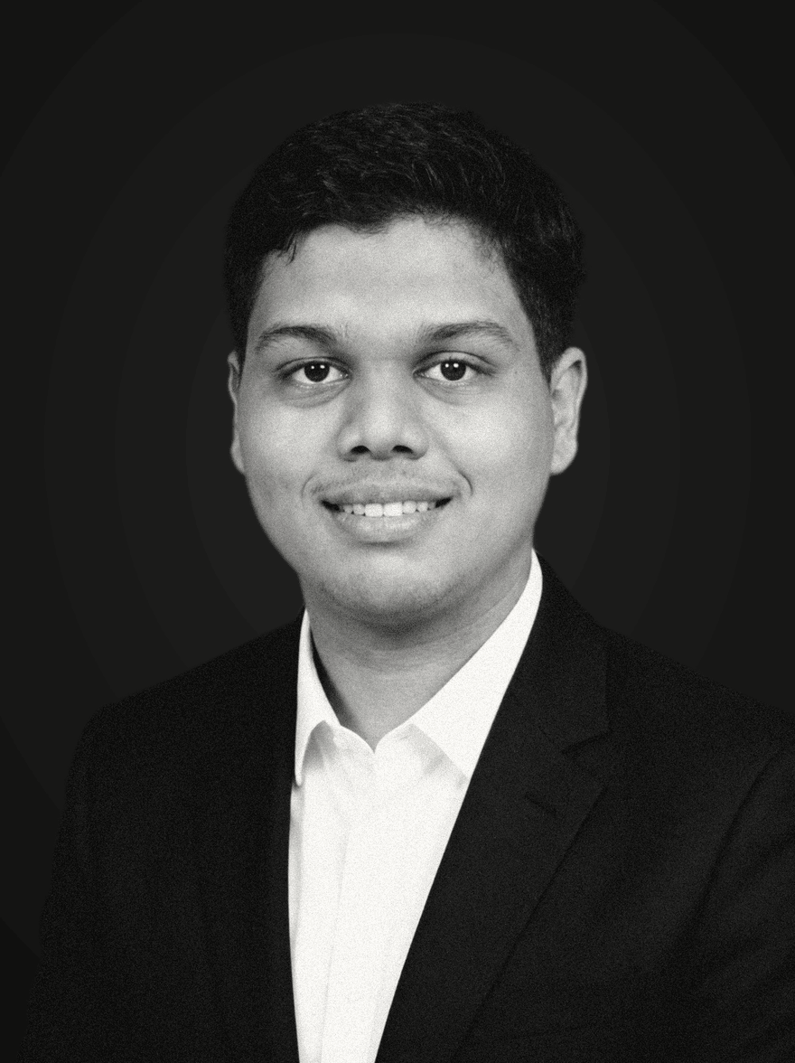 Yethikrishna R — founder of Mynd Labs, AI engineer and composer (warm portrait)